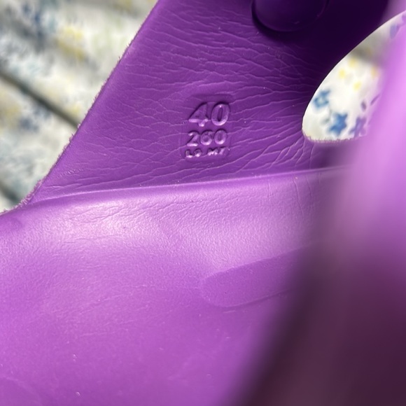 Unisex Purple Birkenstock #260 Double Strap Sandals, Sz 40 - Picture 6 of 9